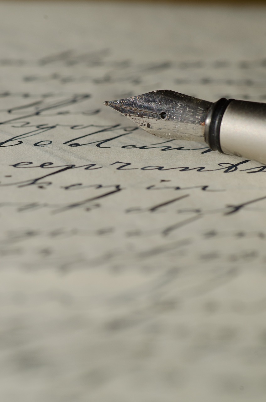 Dictée à l'encre