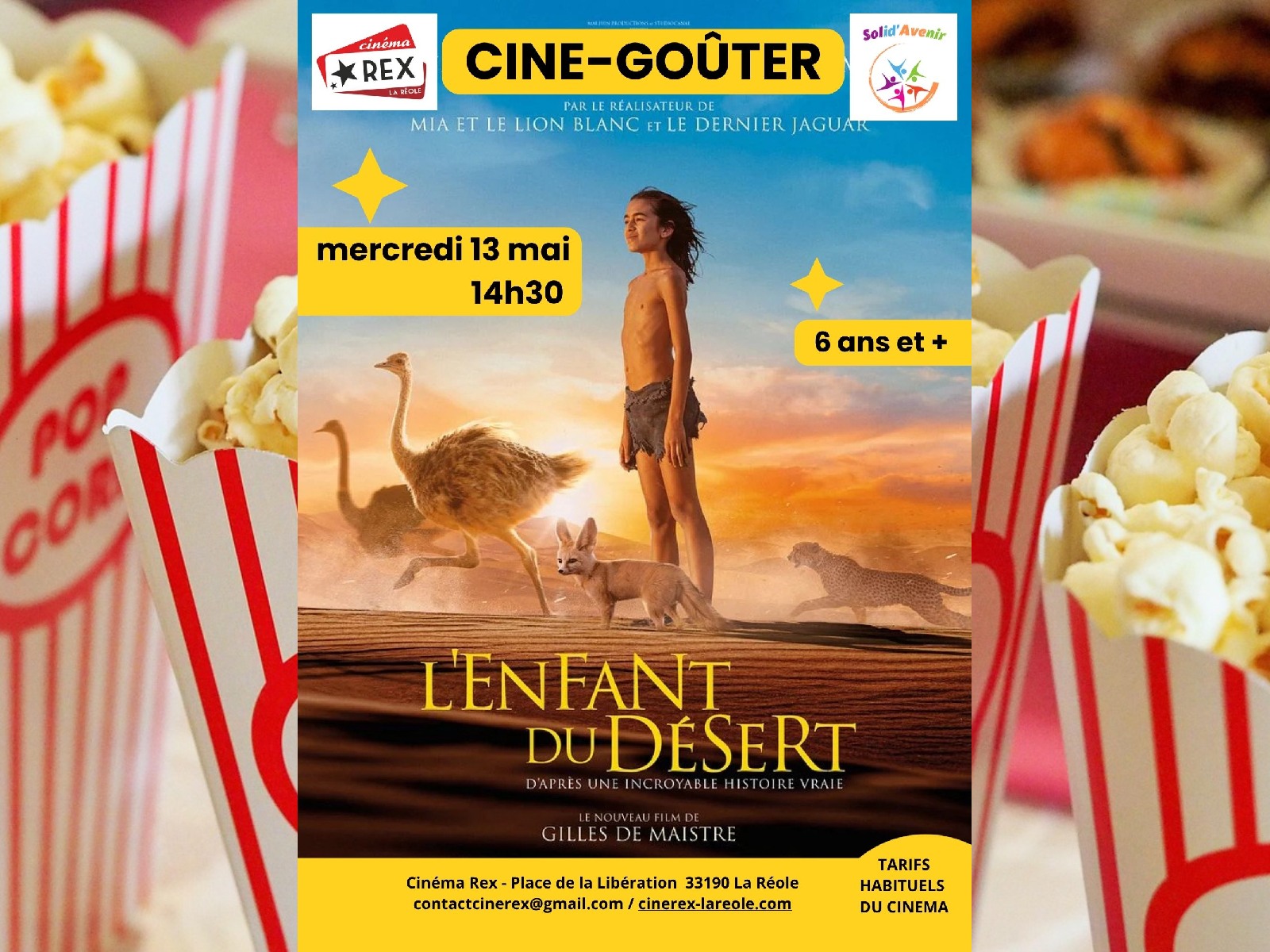 Ciné-goûter : l'enfant du désert — visuel événement