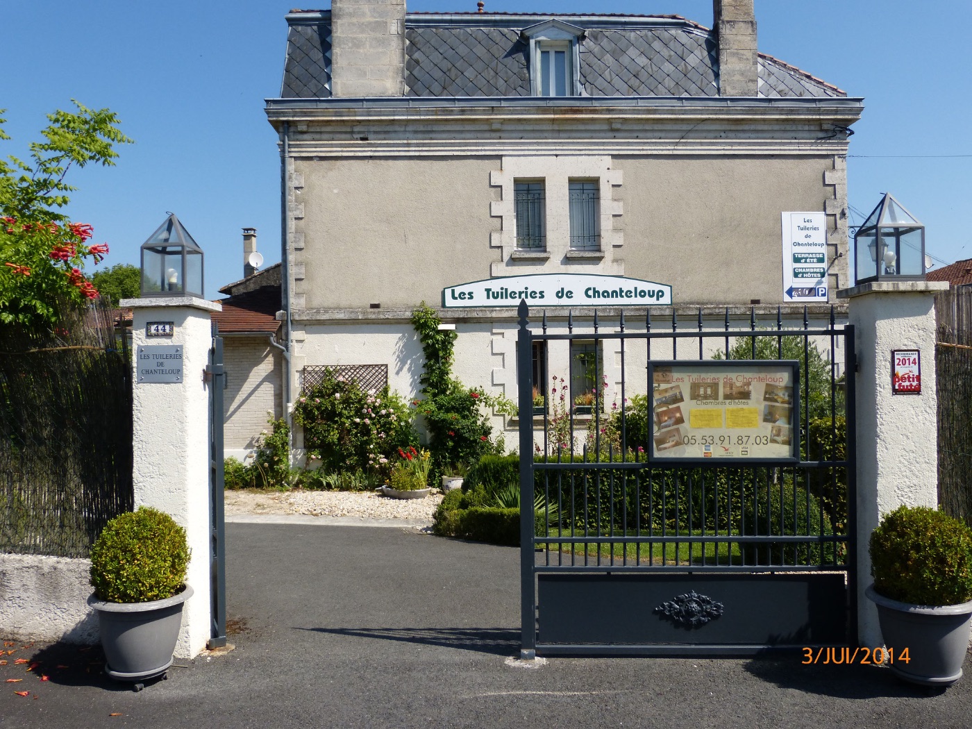 Chambres d'hôtes Les Tuileries de Chanteloup