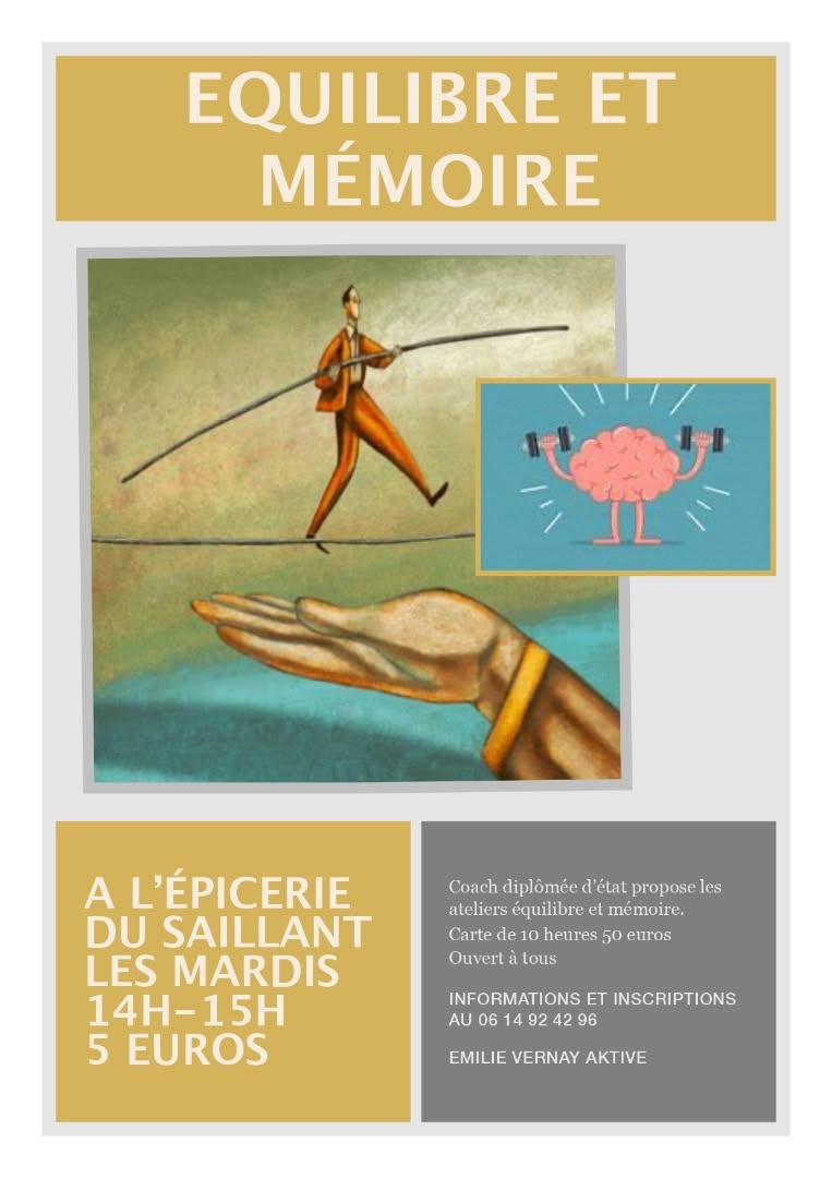 Atelier équilibre et mémoire