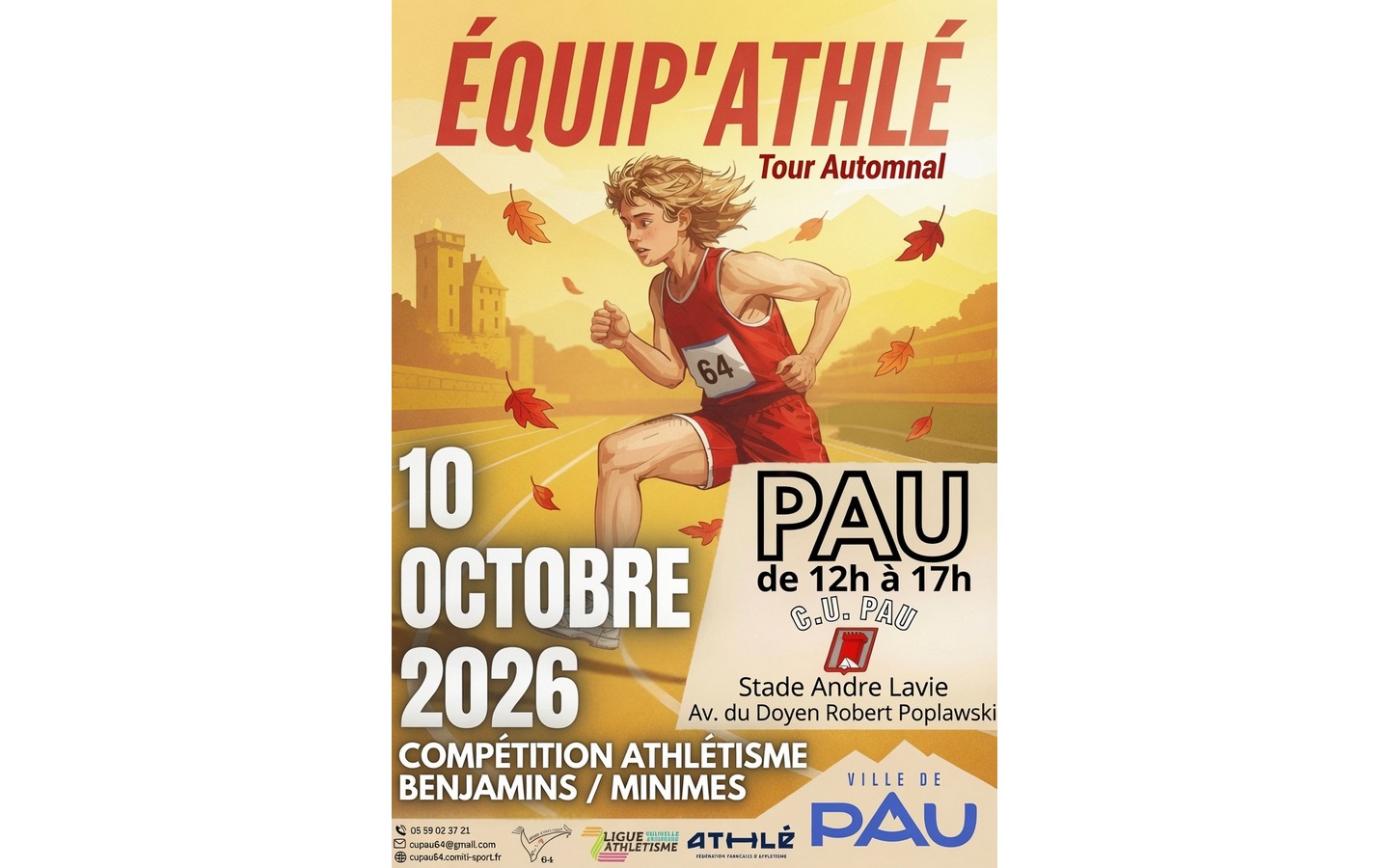 Championnats d'athlétisme : Équip’Athlé 2026