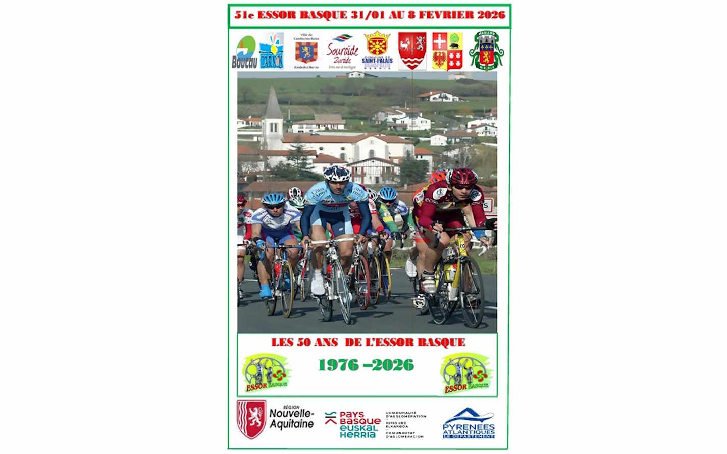 Course de cyclisme : l'Essor basque "Tour de Basse-Navarre"