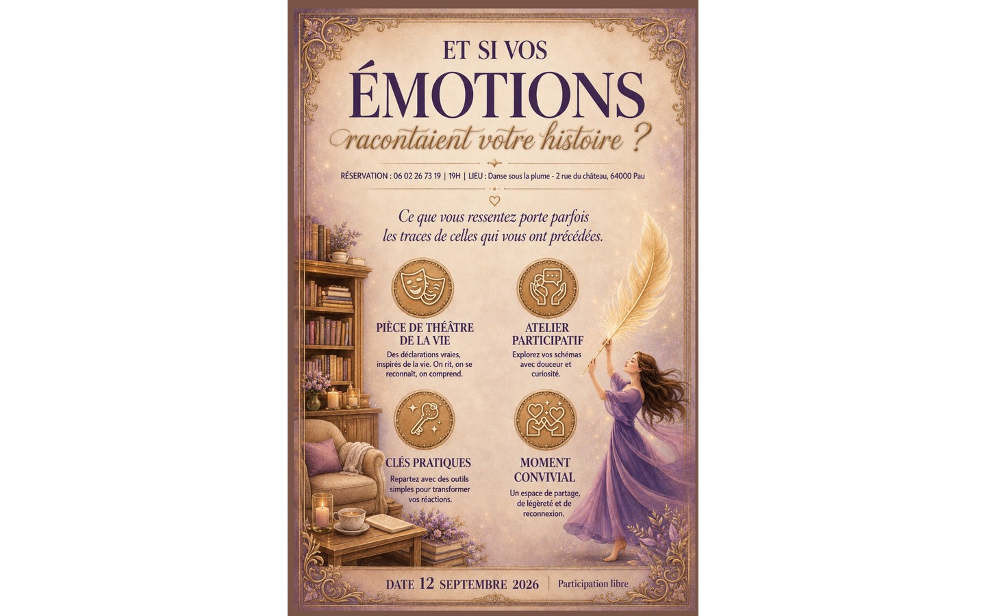 Atelier "Et si vos émotions racontaient votre histoire?"