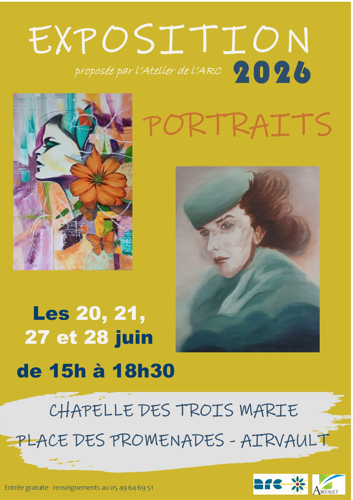 Exposition de peinture — visuel événement