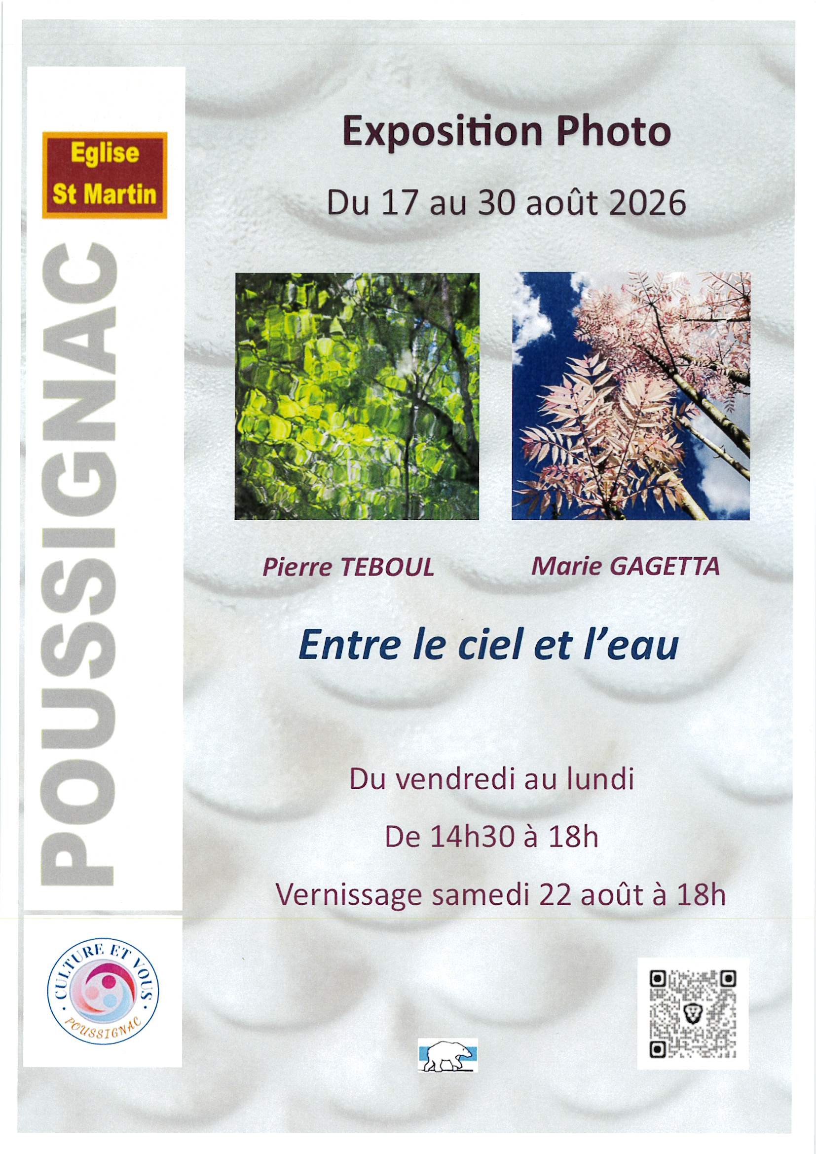 Expo photo : Entre le ciel et l'eau