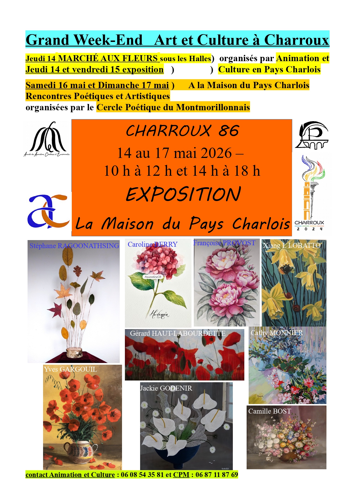 Exposition à La Maison du Pays Charlois