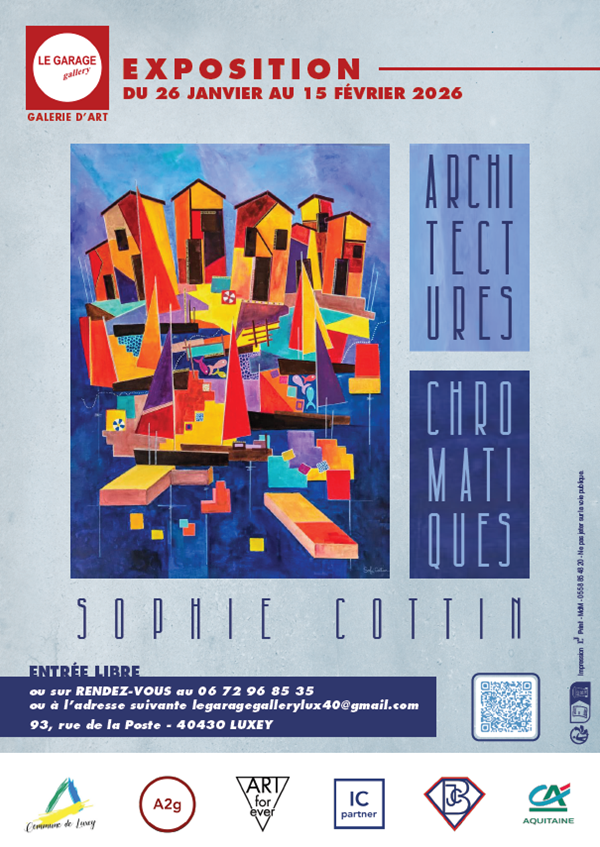 EXPOSITION "Architectures chromatiques "de l'artiste Sophie COTTIN