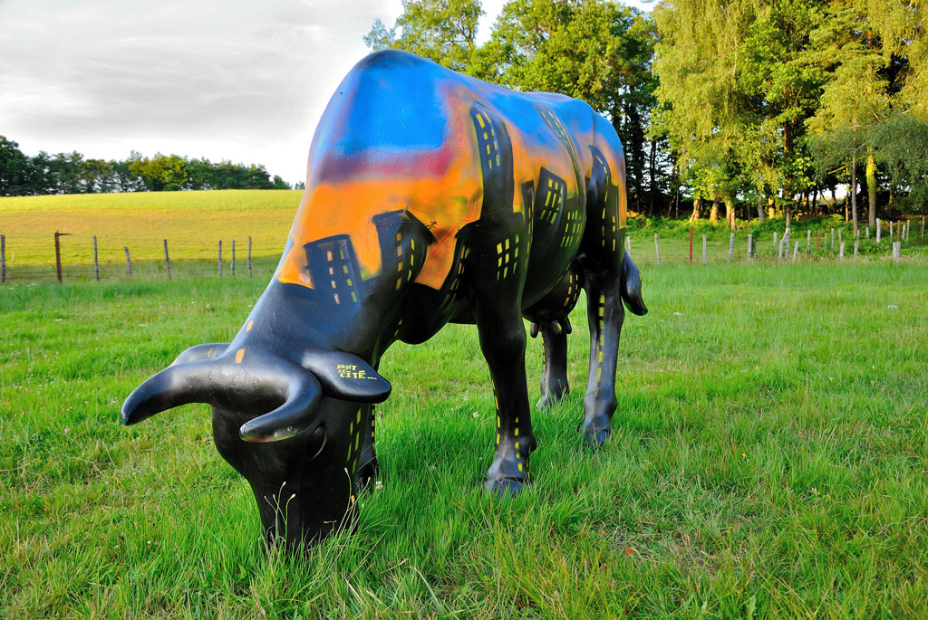 Exposition 'Finc art & cow", Camps-Saint-Mathurin-Léobazel
