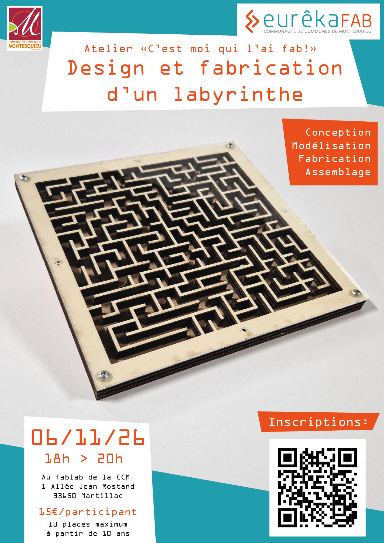 Atelier parents-enfants C'est moi qui l'ai Fab', Martillac - photo 2