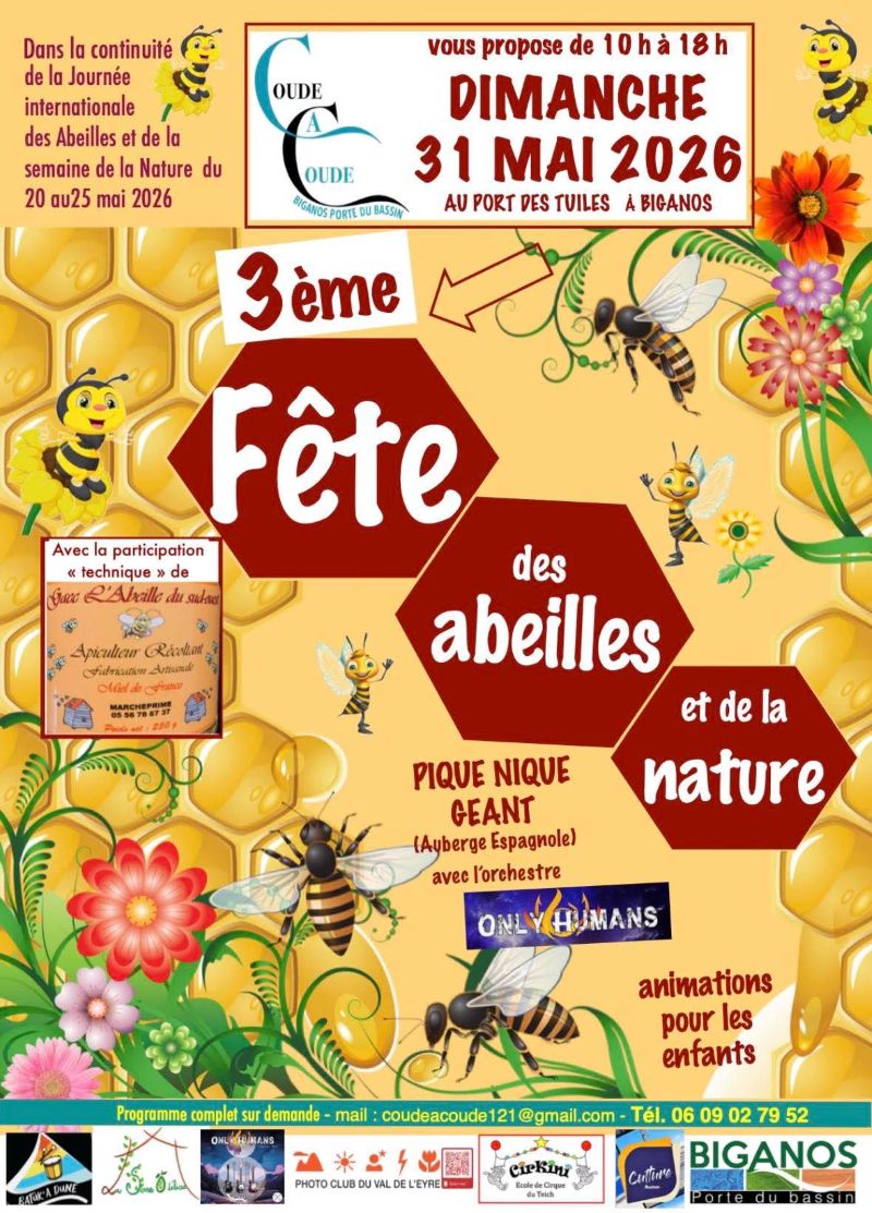 3ème fête des abeilles et de la nature — visuel événement
