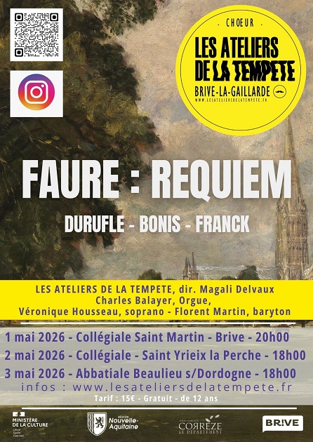 Concert de L'Atelier de la Tempête (Collégiale Saint Martin) — Concertos e Festivais à Corrèze