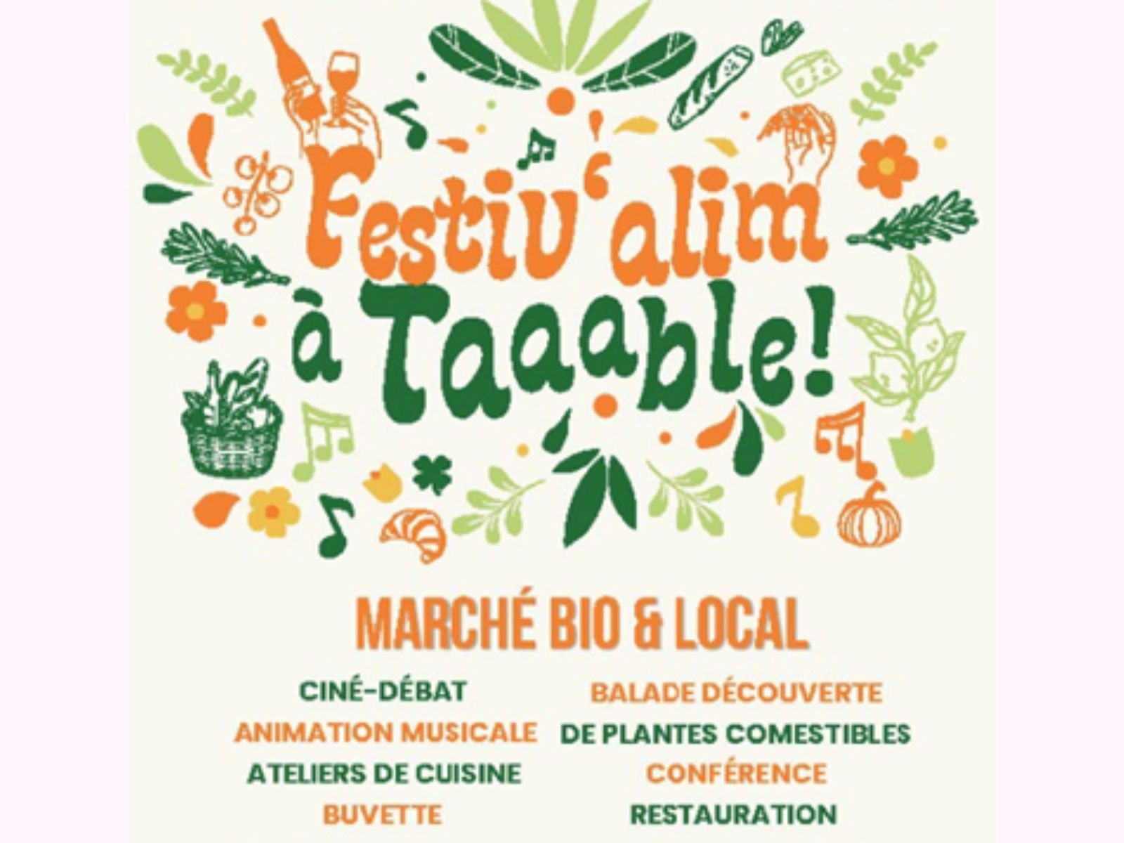 Festiv’Alim « A Taaable ! » — visuel événement