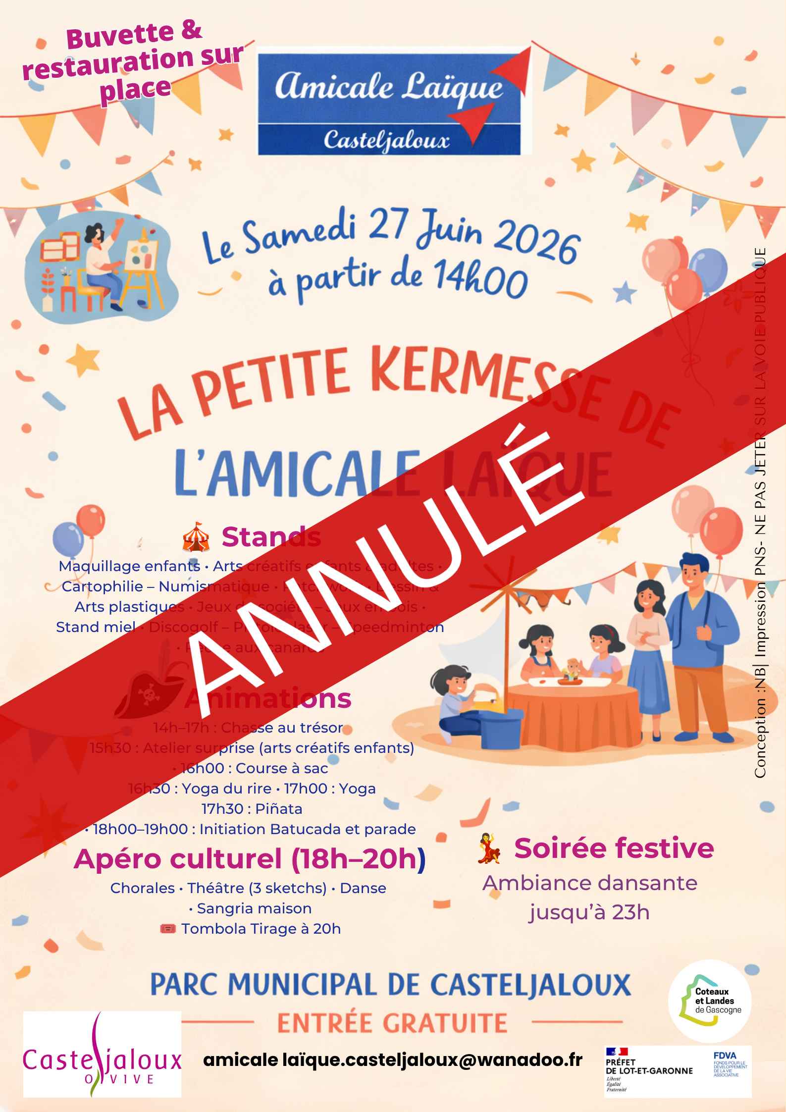 La petite kermesse de l'Amicale Laïque - ANNULÉE