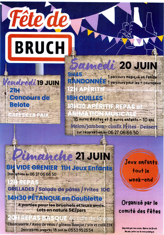 Fête de Bruch 2026 — visuel événement