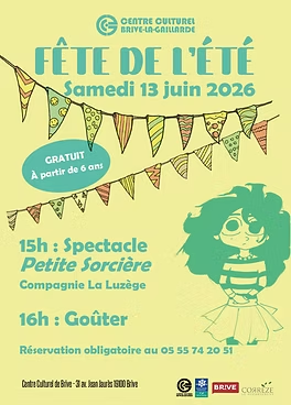 Fête de l'été: spectacle et goûter (Centre Culturel) — visuel événement