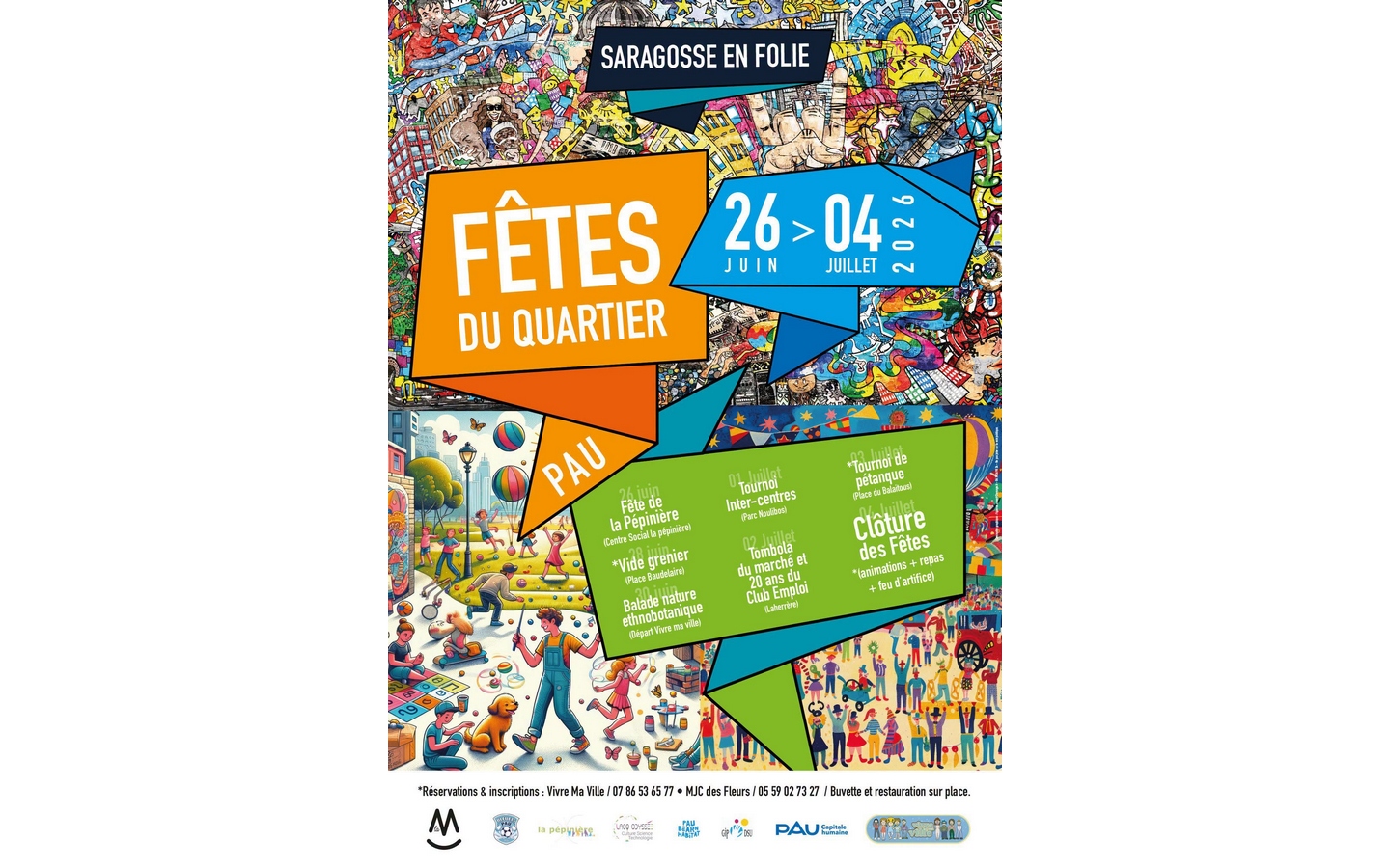 Fêtes du quartier Saragosse : Marché animé et 20 ans du Club Emploi