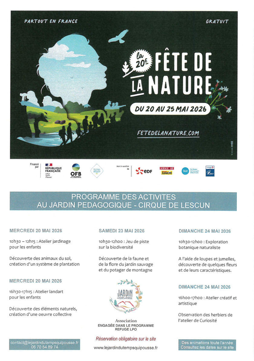 20ème Fête de la Nature - Jeu de piste sur la biodiversité