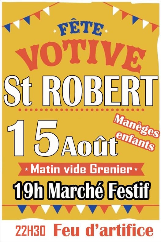Fête de village et Feu d'artifice — visuel événement