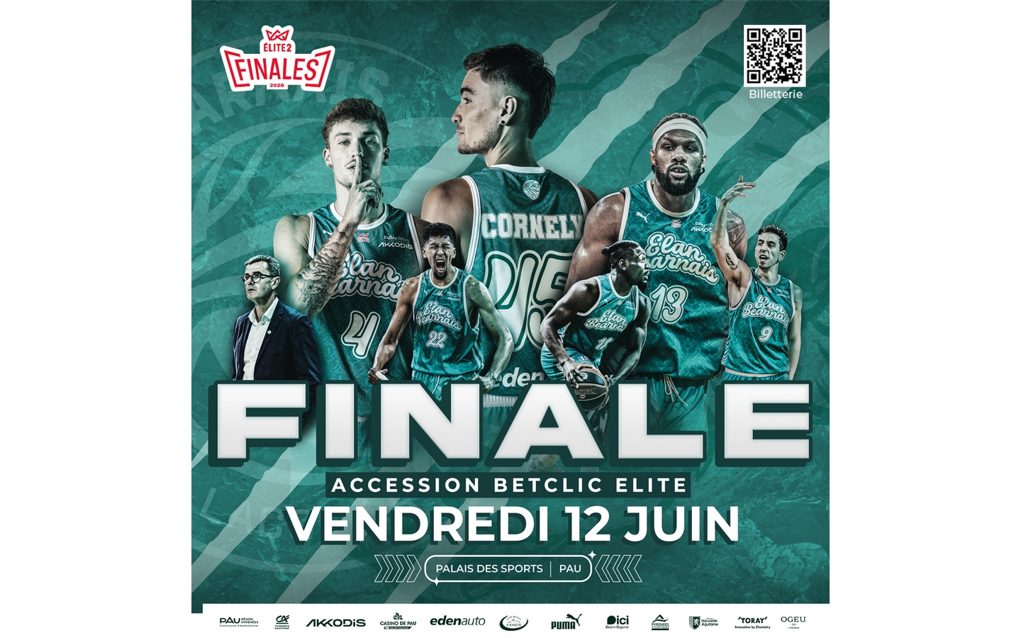 Playoff Basket ProB-Finale match aller : Elan Béarnais Pau Lacq Orthez Vs