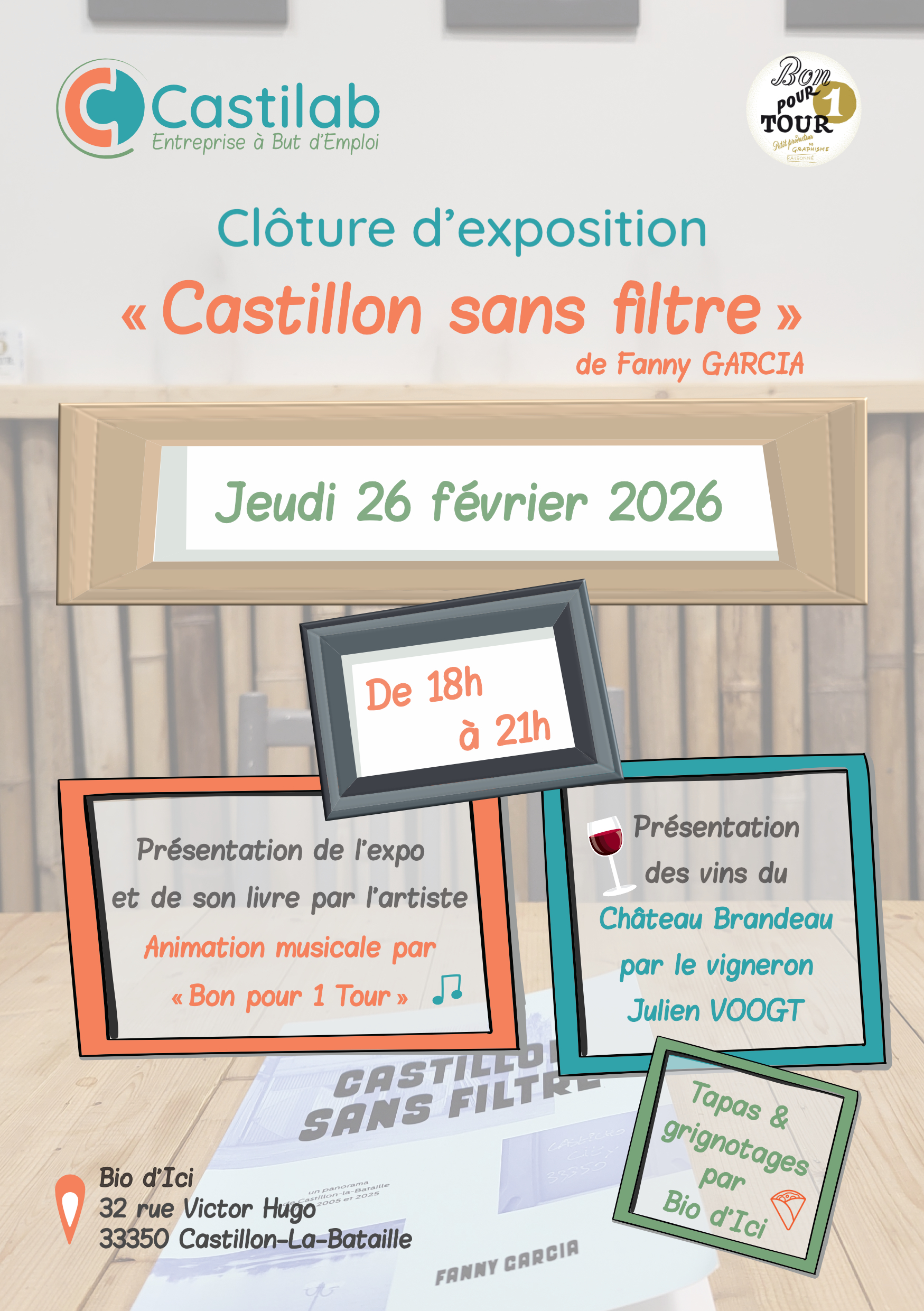Clôture d'exposition "Castillon sans filtre" de Fanny GARCIA