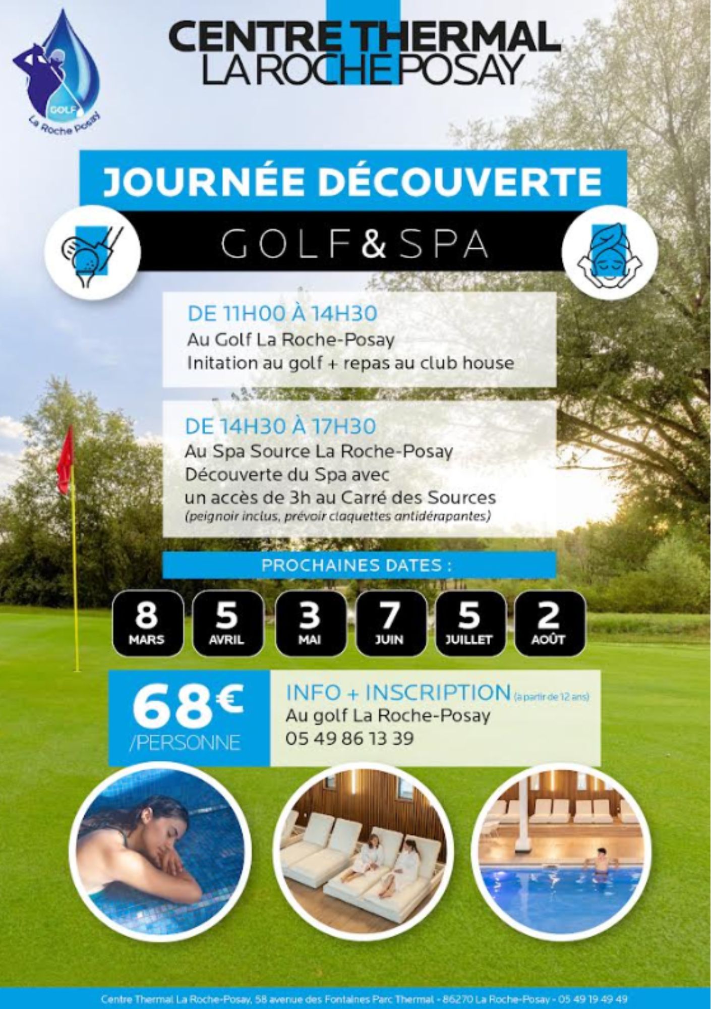 Journée Golf & SPA La Roche-Posay, La Roche-Posay
