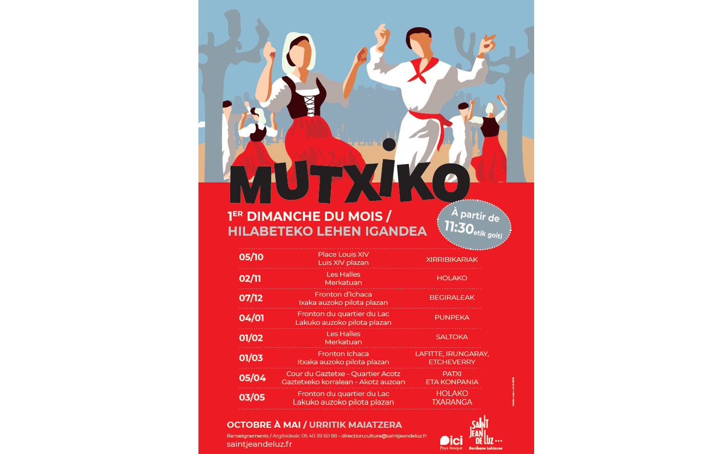 Mutxiko (danse basque), Saint-Jean-de-Luz