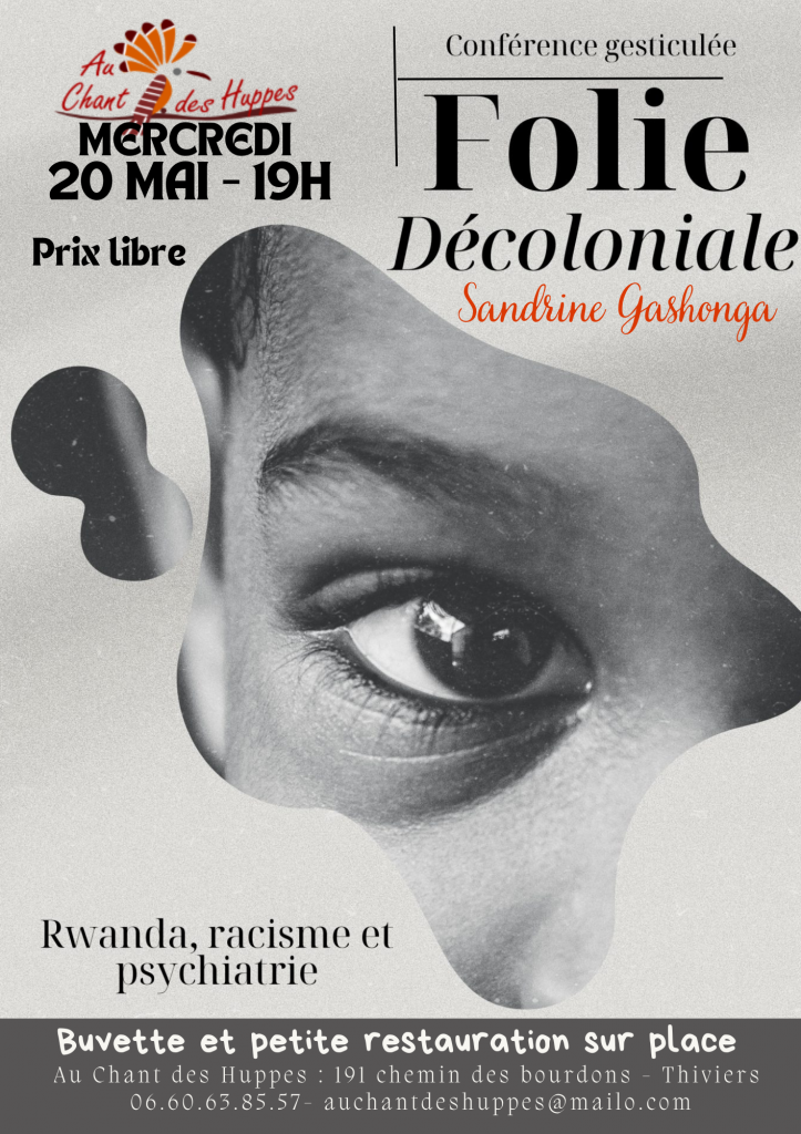 Conférence Gesticulée "Folie Décoloniale" par Sandrine Gashonga — visuel événement