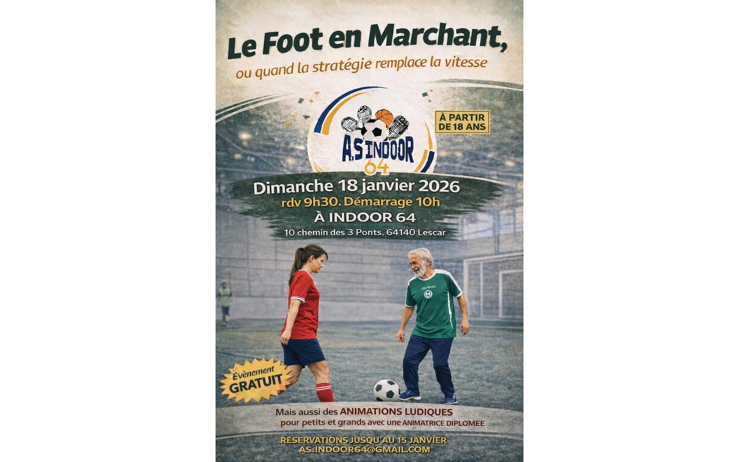 Match initiation découverte foot en marchant