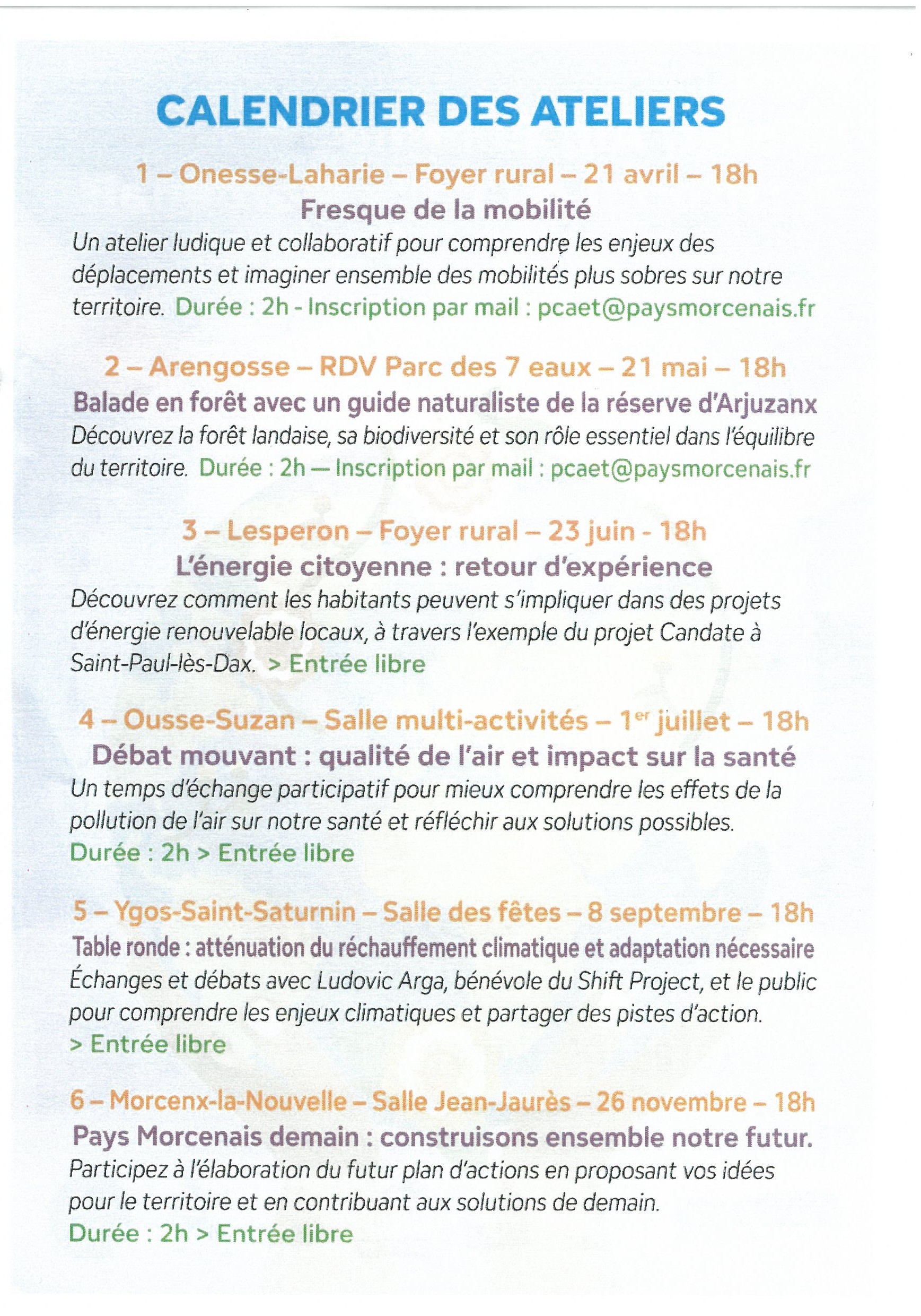 Table Ronde "Atténuation du réchauffement climatique et adaptation nécessaire ", Ygos-Saint-Saturnin