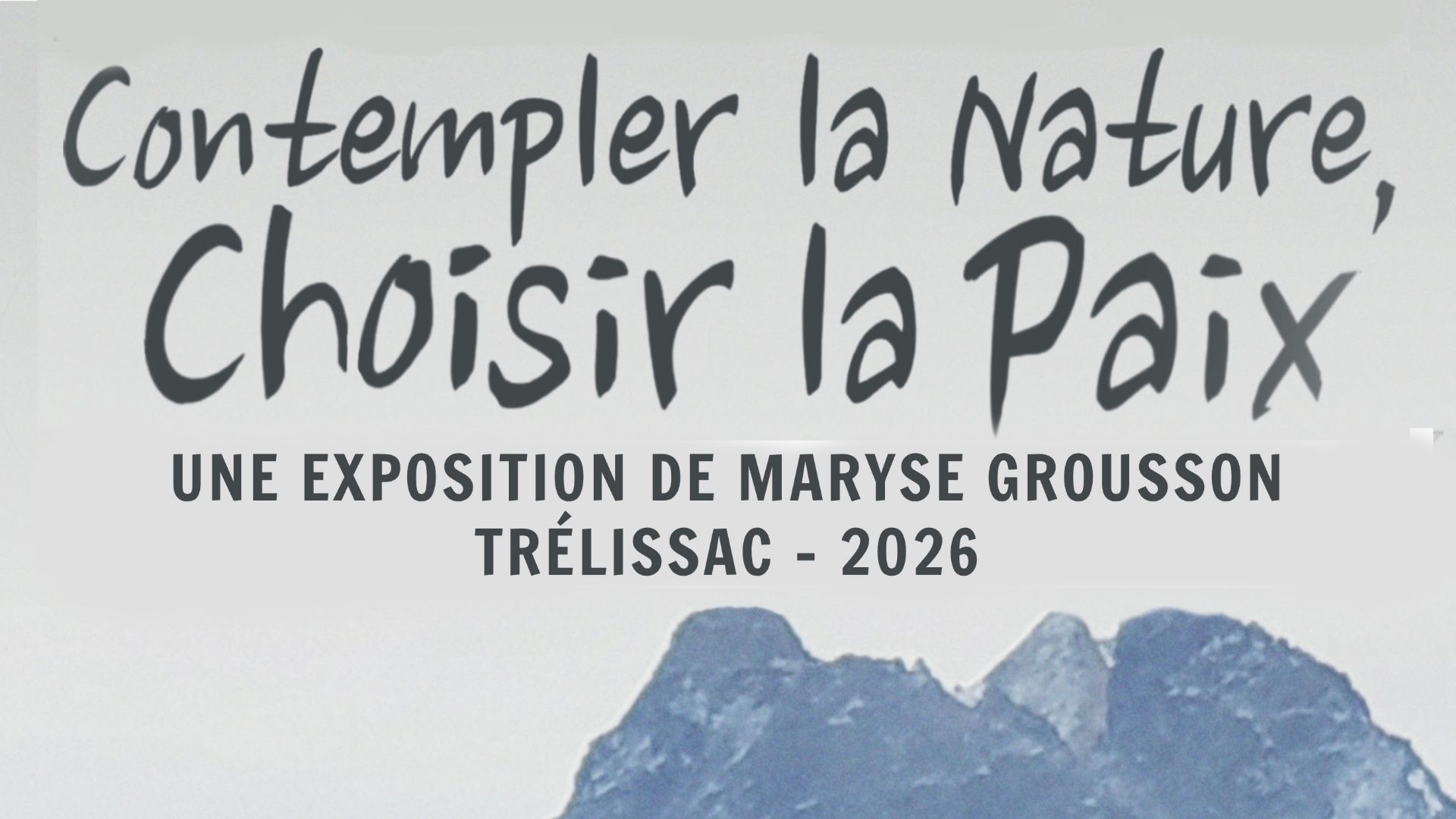 Exposition "Contempler la nature, choisir la paix"