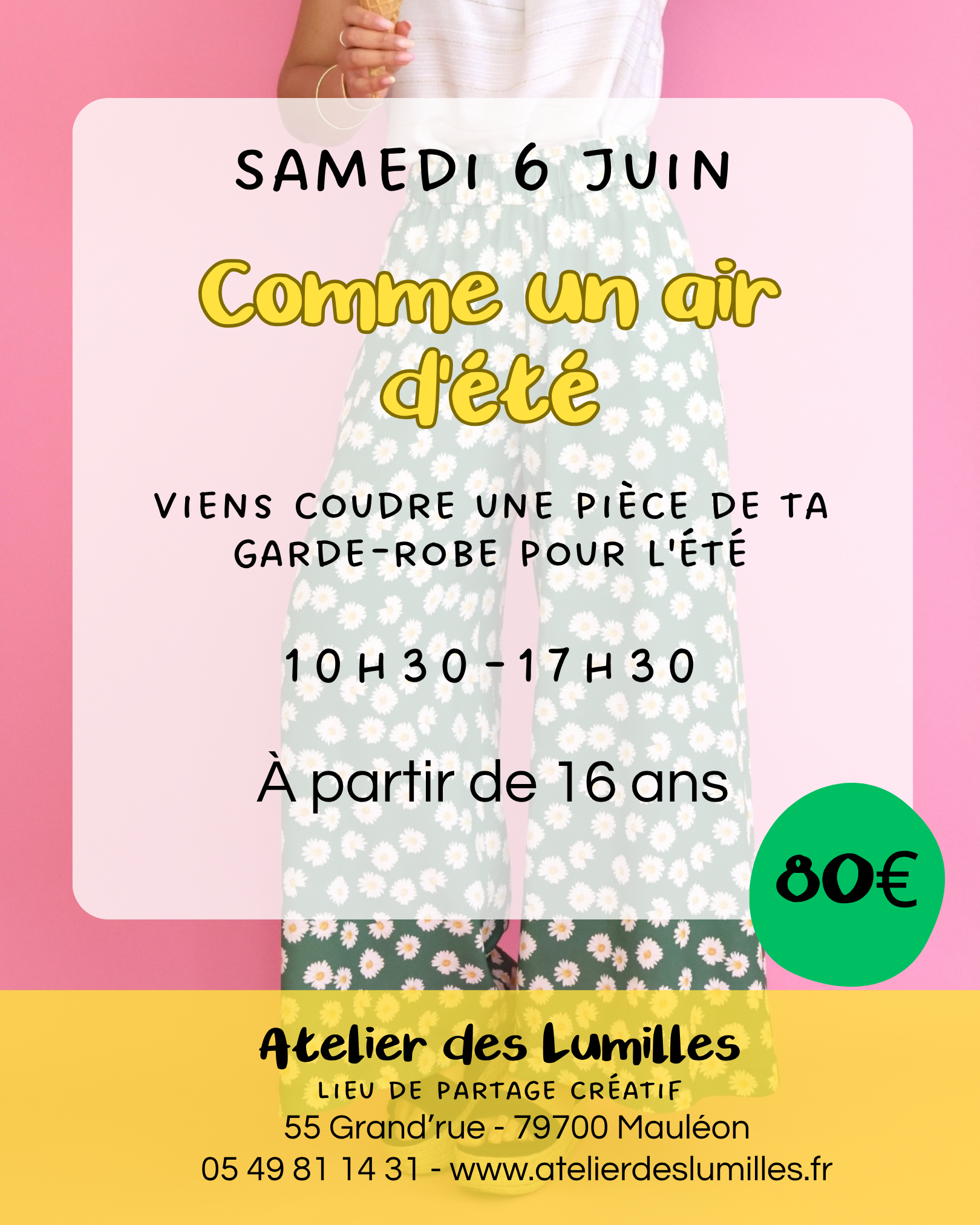 Atelier - Garde robe d'été — visuel événement