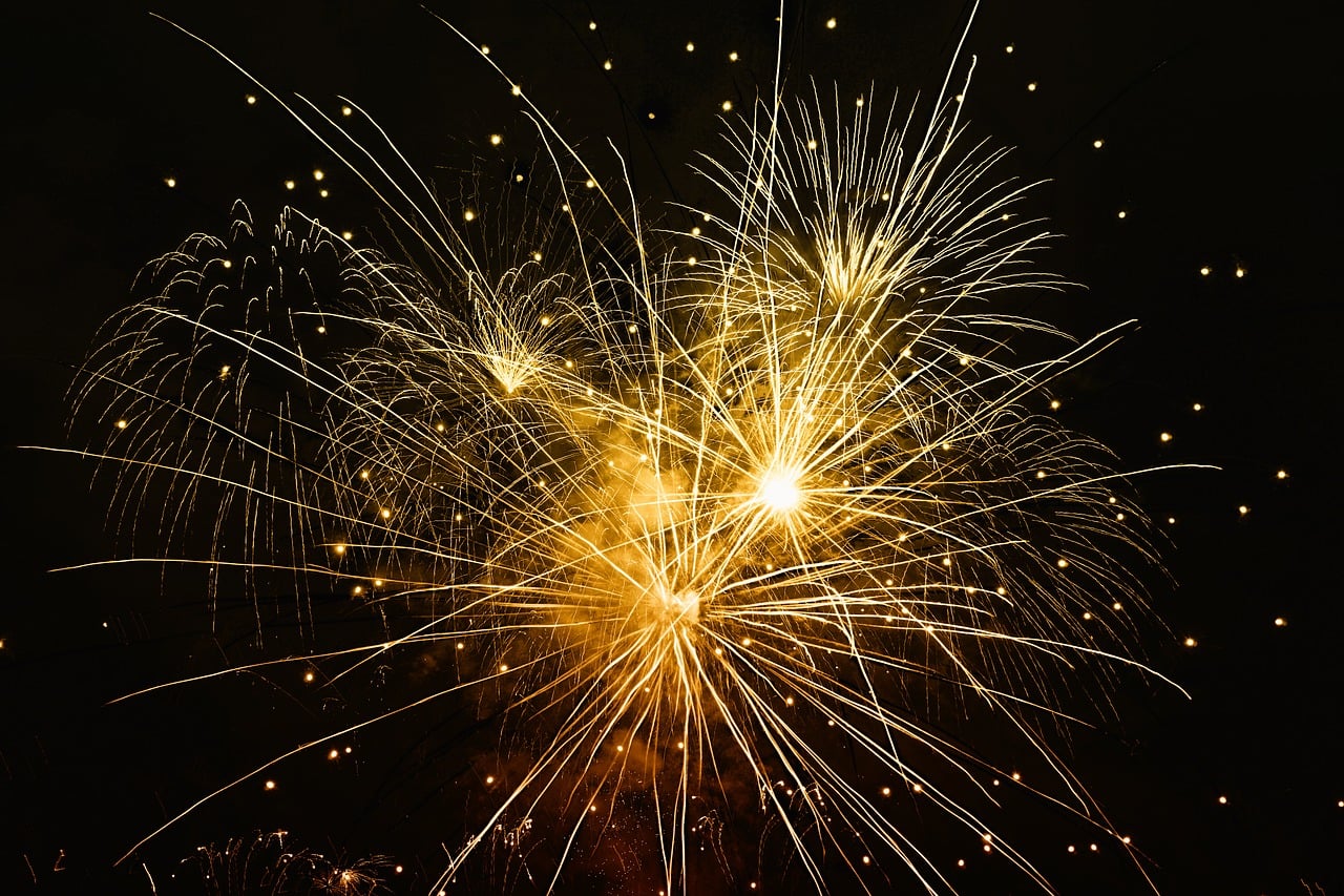 Feu d'artifice à Marval