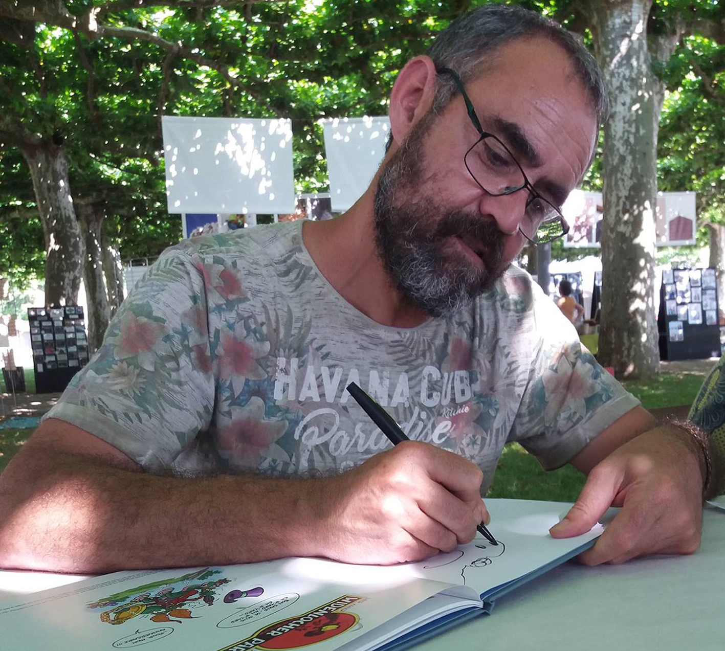 Initiation au dessin humoristique avec Patrick Goulesque