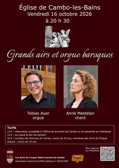 Concert - Grands airs et orgue baroques Concert - Grands airs et orgue baroques