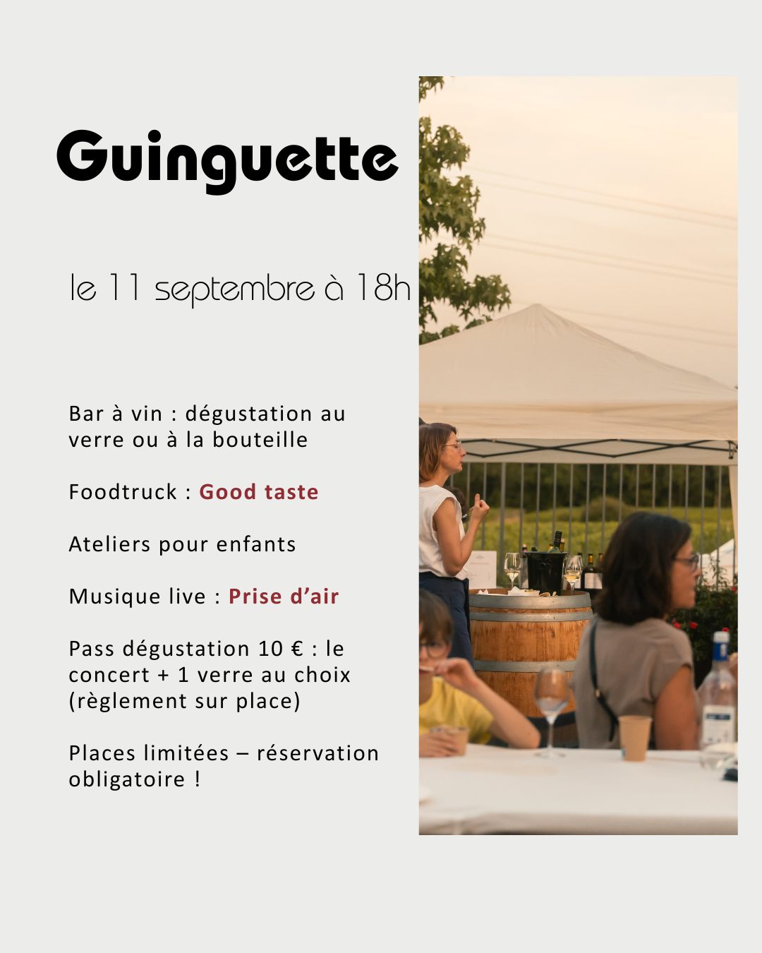 Guinguette au Château Couhins, Villenave-d'Ornon