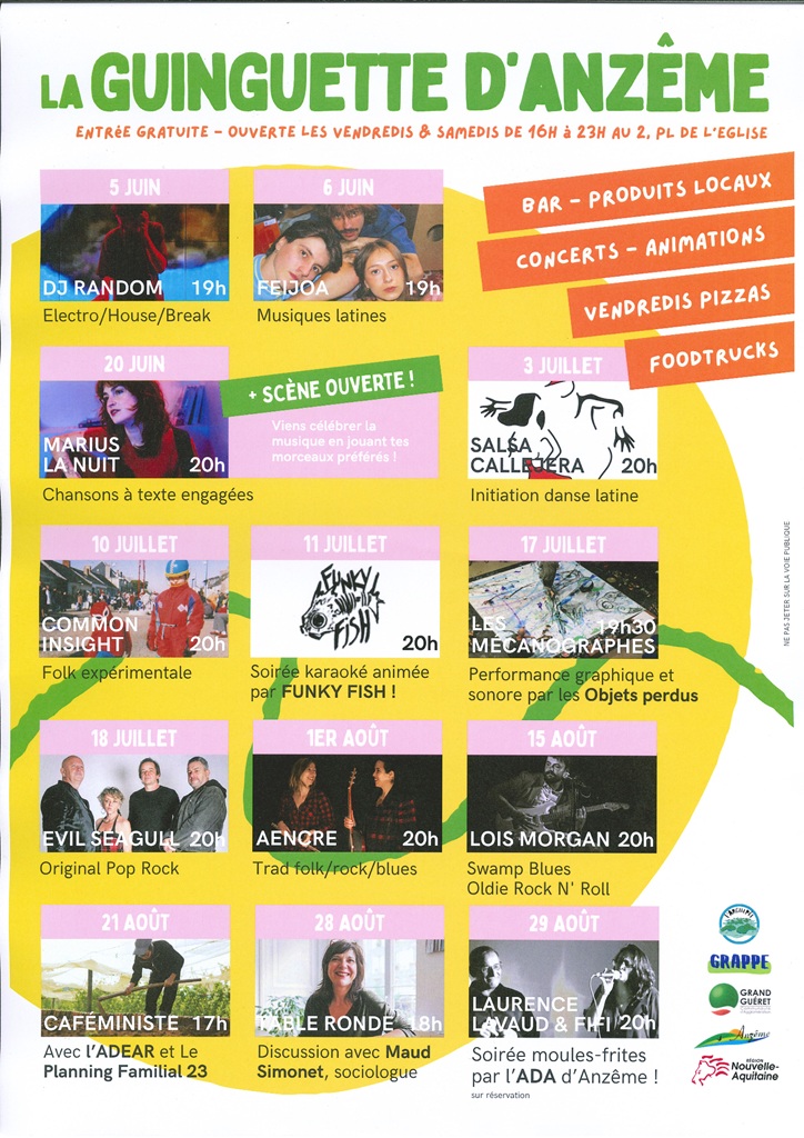 Concert à la Guinguette d'Anzême — visuel événement