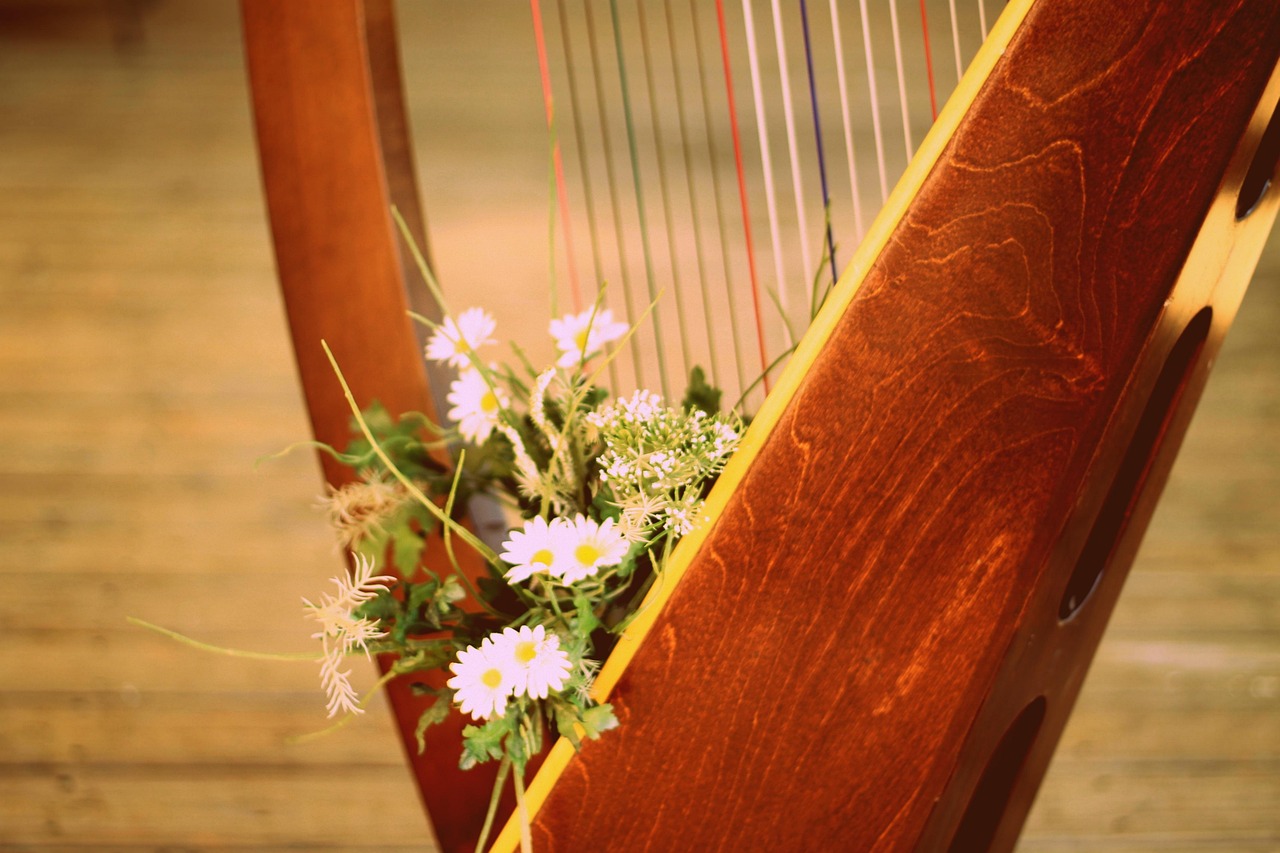 Soirée harpe et poésie, au coin du feu