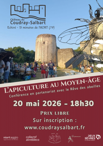 Conférence L’apiculture au Moyen-Âge au Château du Coudray-Salbart à Échiré — visuel événement