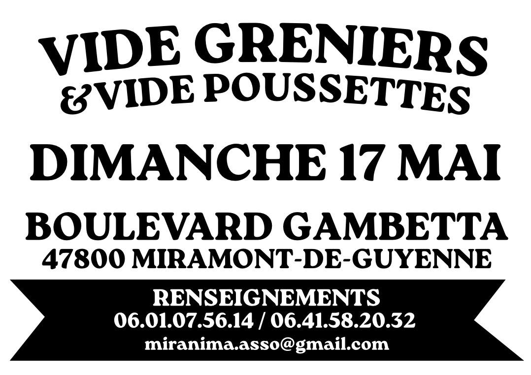 Vide-greniers et vide-poussettes — visuel événement