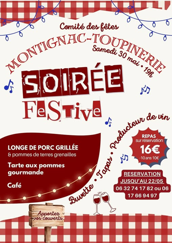Soirée festive — visuel événement