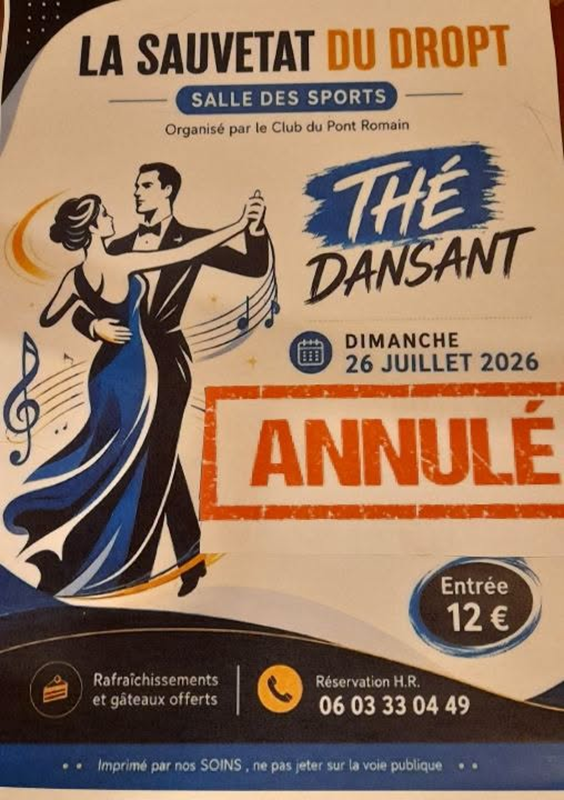 ANNULÉ - Thé dansant