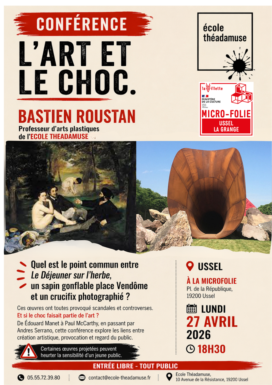 Conférence L'art et le choc — visuel événement