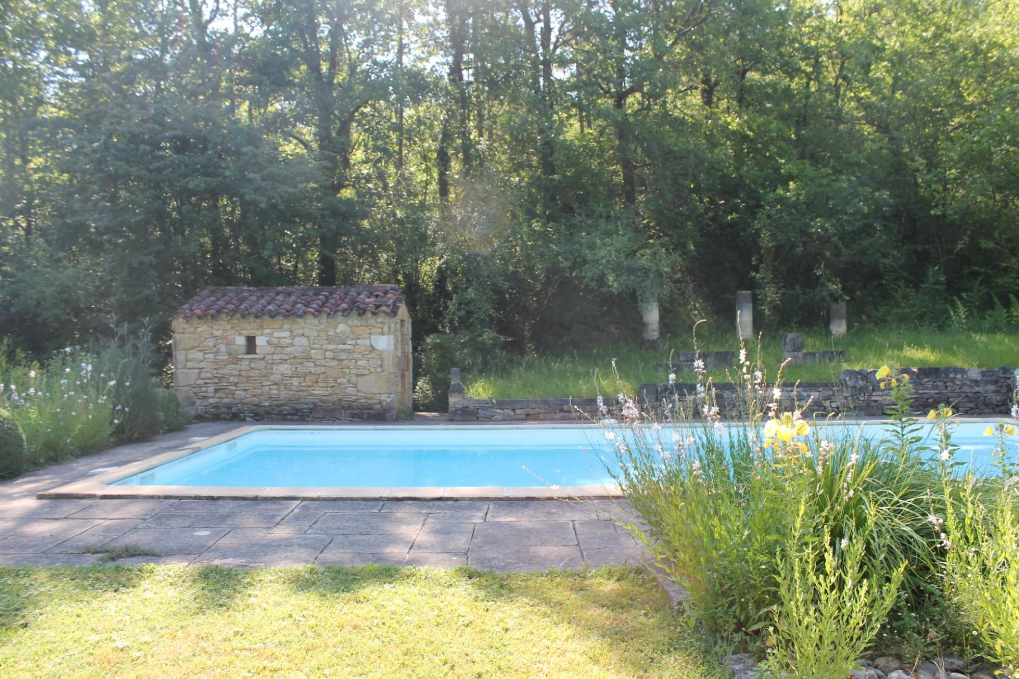 Le Vallon de l'Albarède avec piscine sud de Sarlat, Saint-Cybranet - photo 3