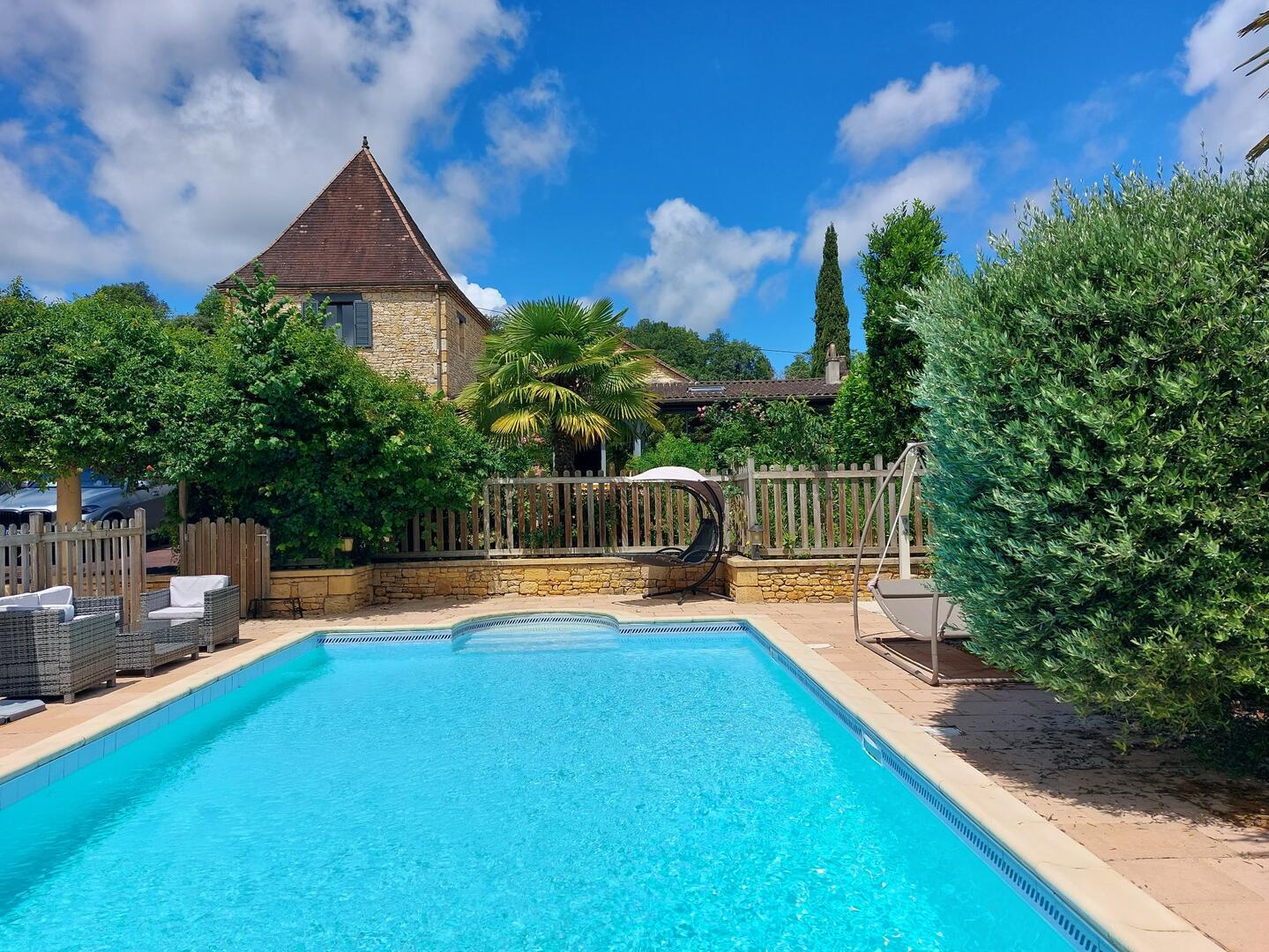 Villa le Lébérou avec piscine chauffée à Sarlat