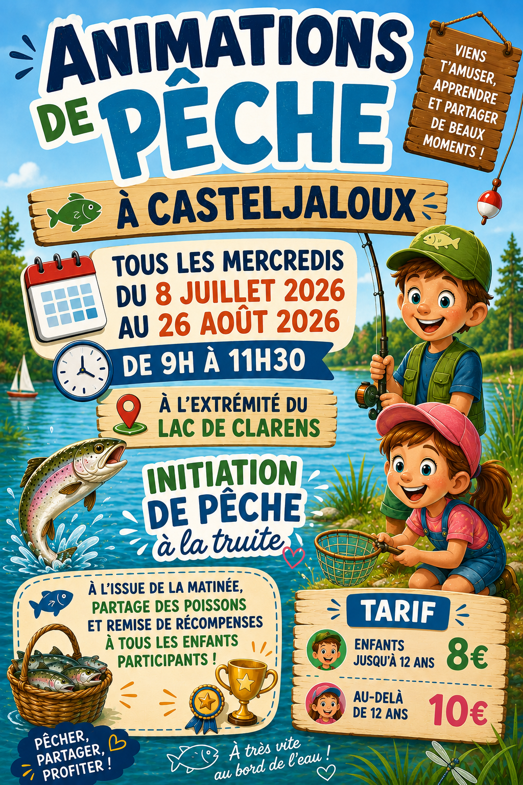 Initiaition de pêche à la truite