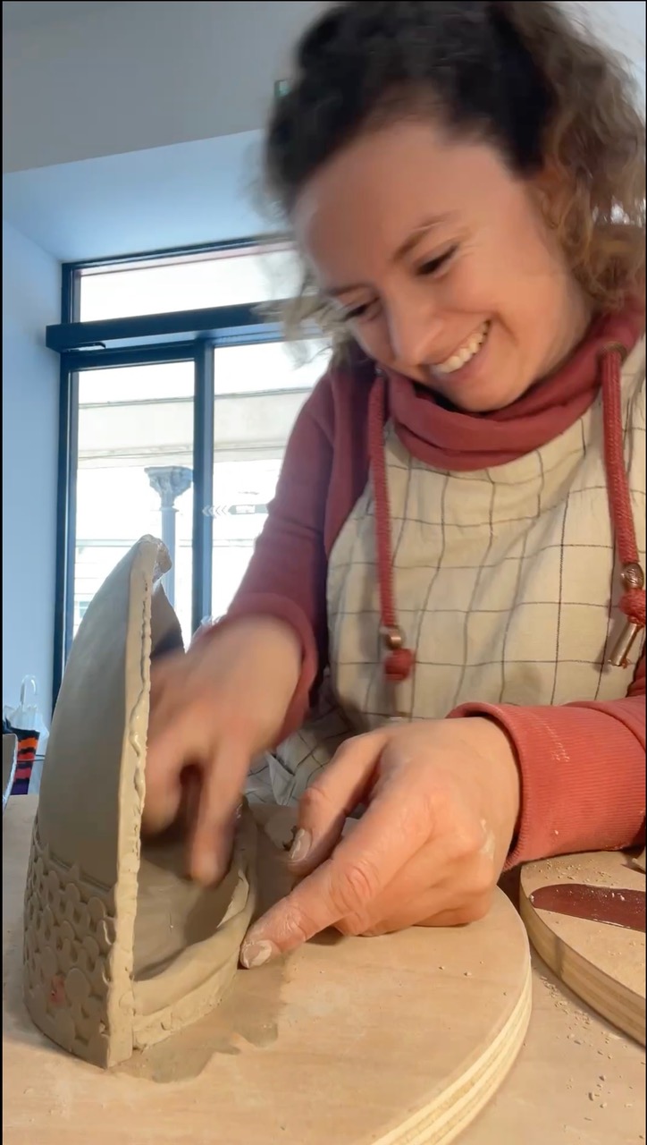Cours de céramique à l'Atelier en couleur de Sarah