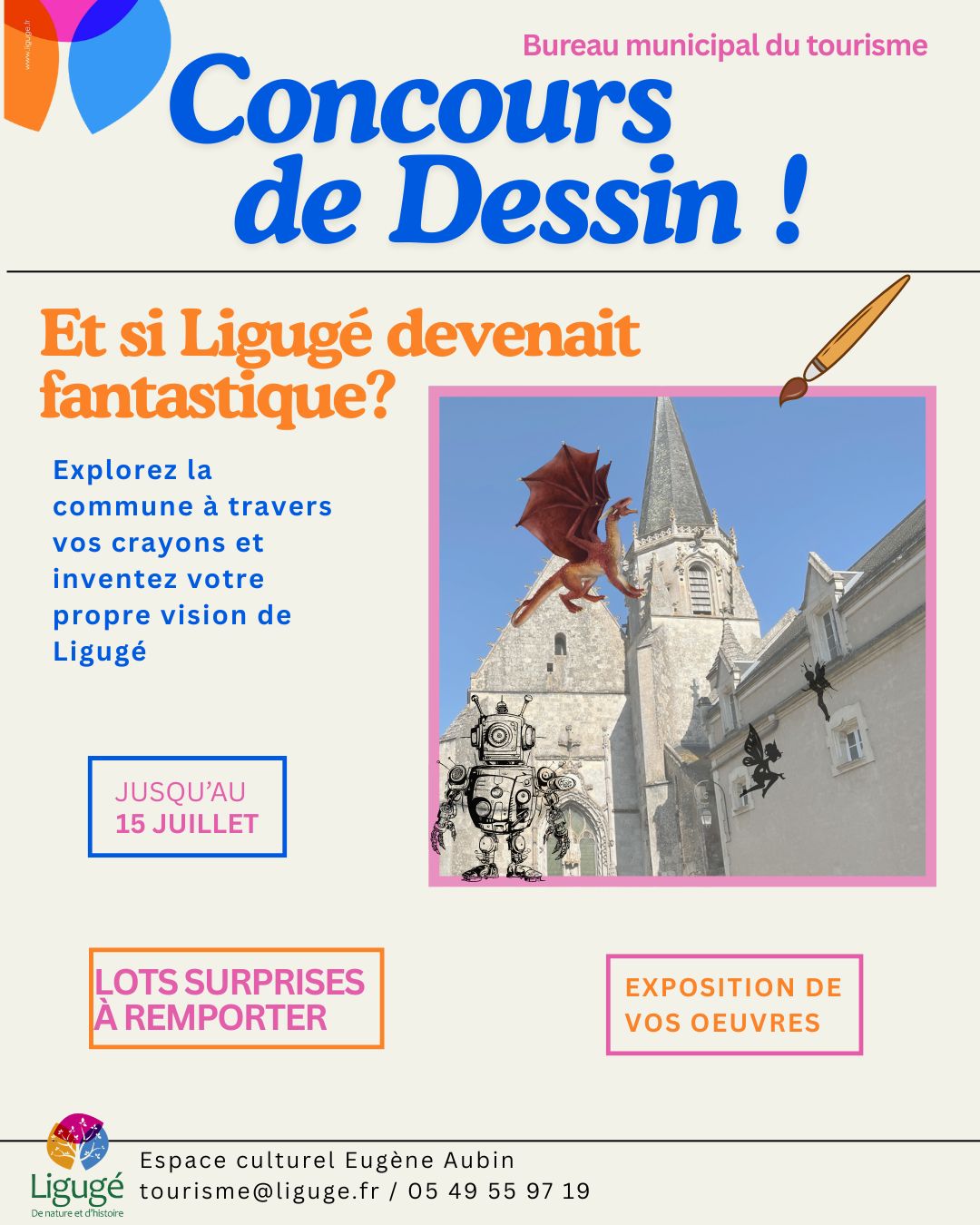 Concours dessin: Et si Ligugé devenait fantastique?