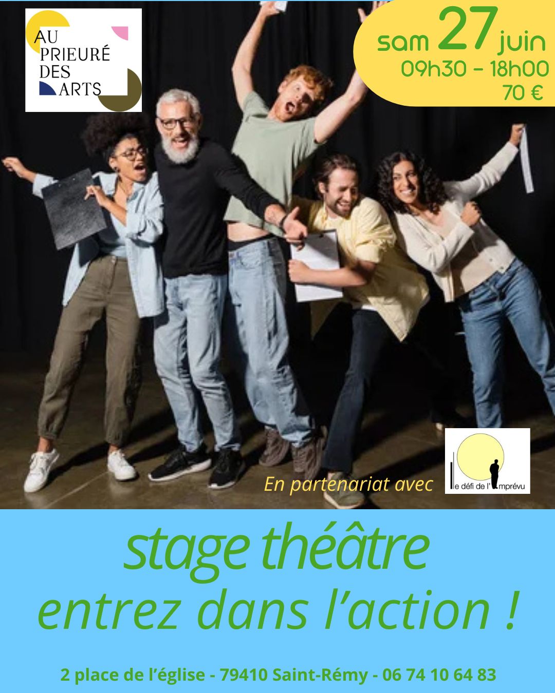 Stage de théâtre : Entrez dans l'action ! à Saint-Rémy