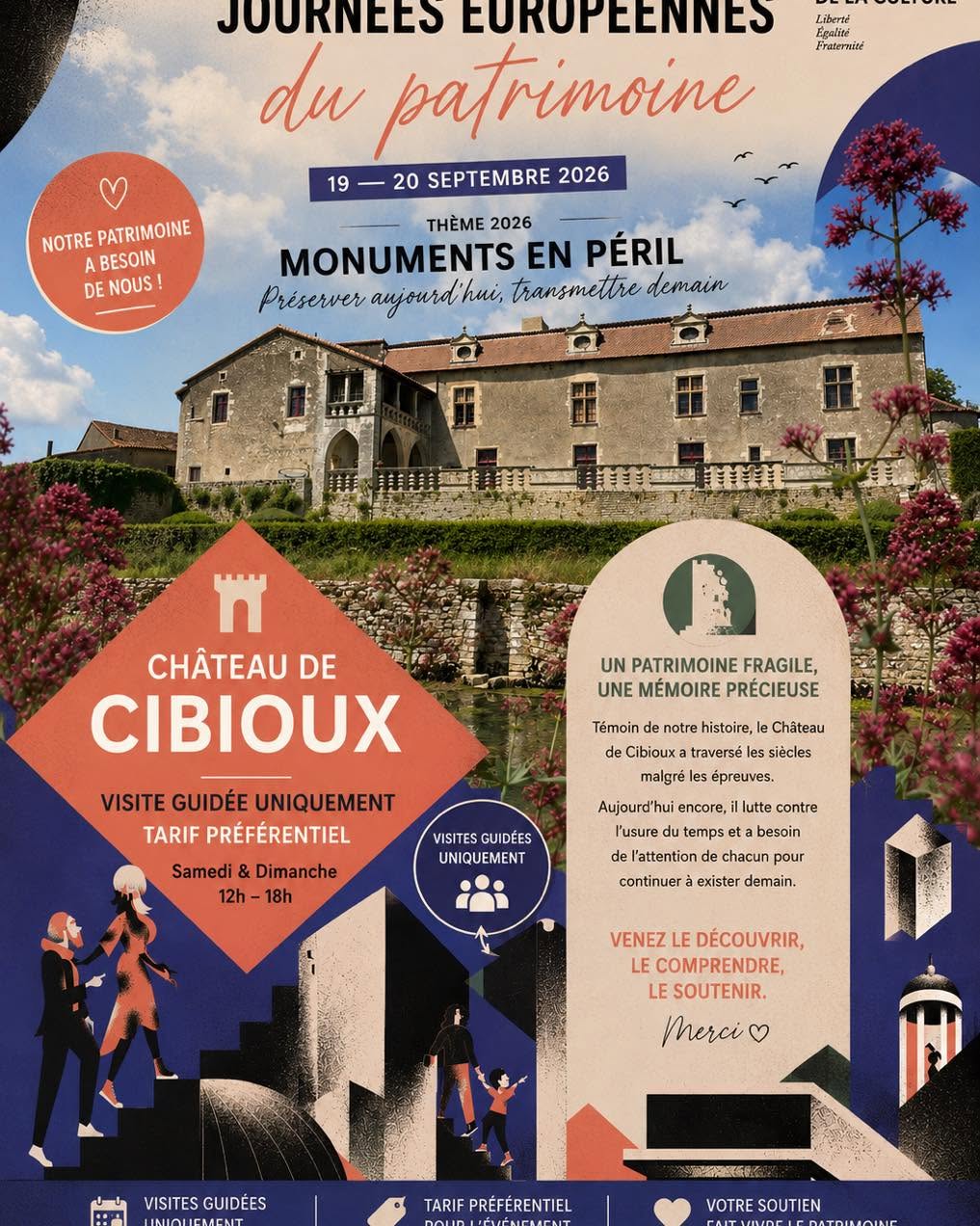 Journées Européennes du patrimoine : Château du Cibioux