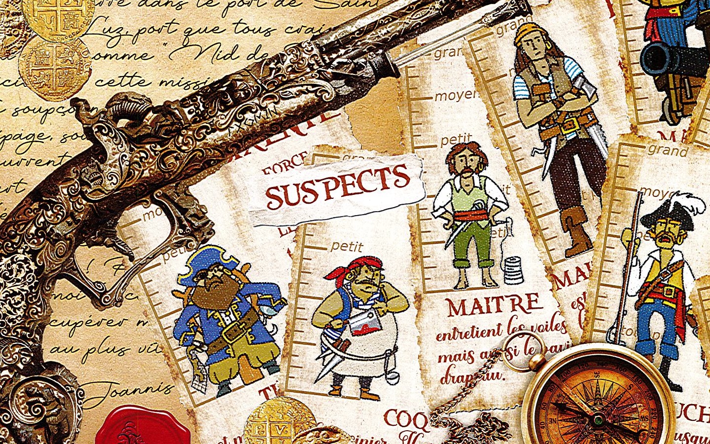 Jeu de piste/ Enigmes : Qui a volé le capitaine corsaire?